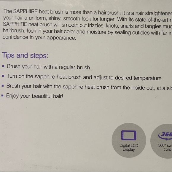 Sapphire Ceramic Heat Brush - Picture 7 of 9